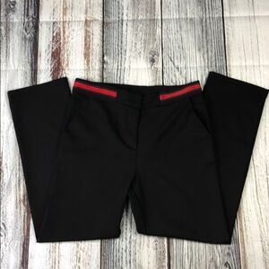 LOVESONG Black Pants w/ Green & Red Stripe SZ M